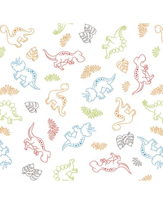 Contorno Dinos cor 07 (Branco c/ Colorido) Contorno Dinos cor 07 (Branco c/ Colorido)